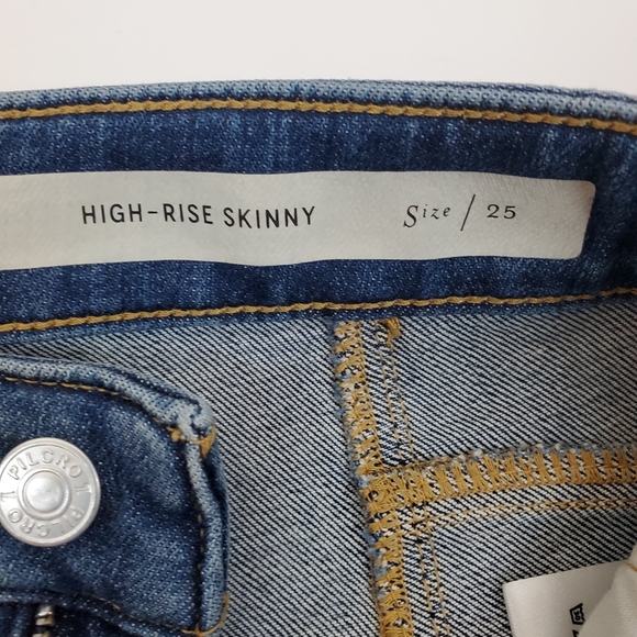 Pilcro and the Letterpress High Rise Skinny  Jeans Size 25 Womens Anthropologie - Picture 10 of 13